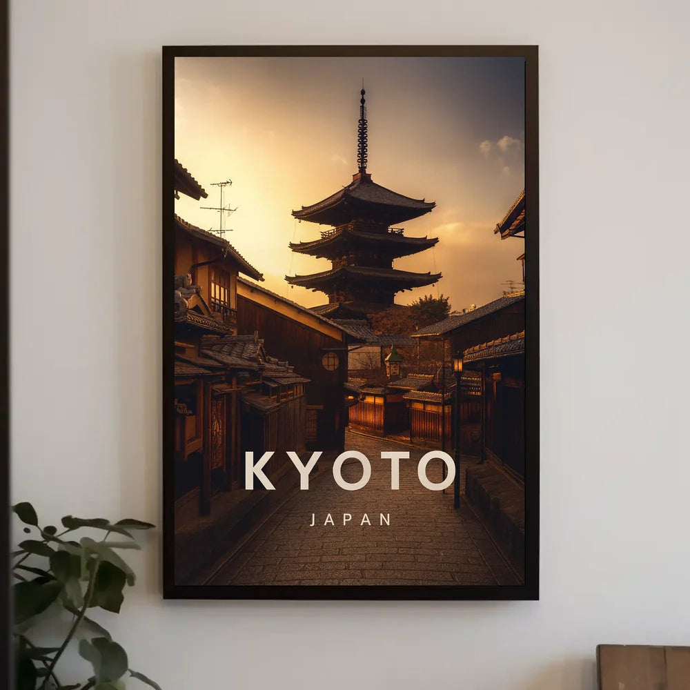 Kyoto Japan Cultural Heritage Art Poster
