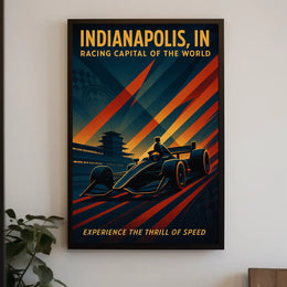 Indianapolis Racing Capital of the World Poster