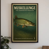 Muskellunge The Underwater Predator Poster