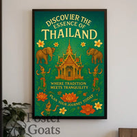 Thailand's Cultural Tranquility Travel Poster