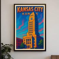 Kansas City Skyline Poster