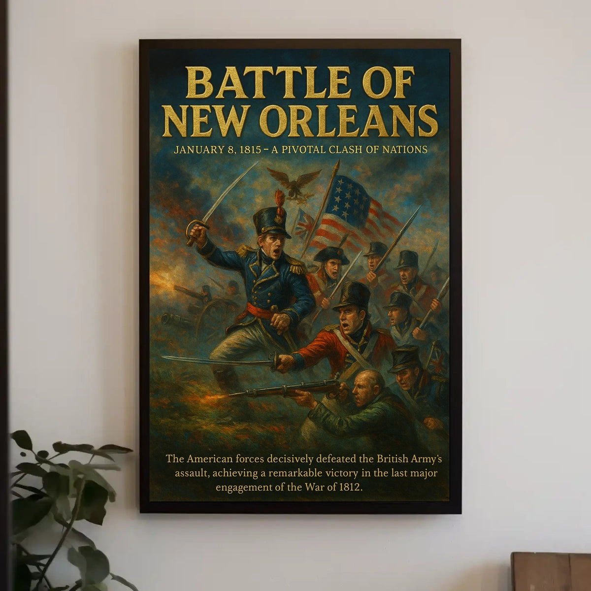 Battle Of New Orleans A Pivotal Clash Poster