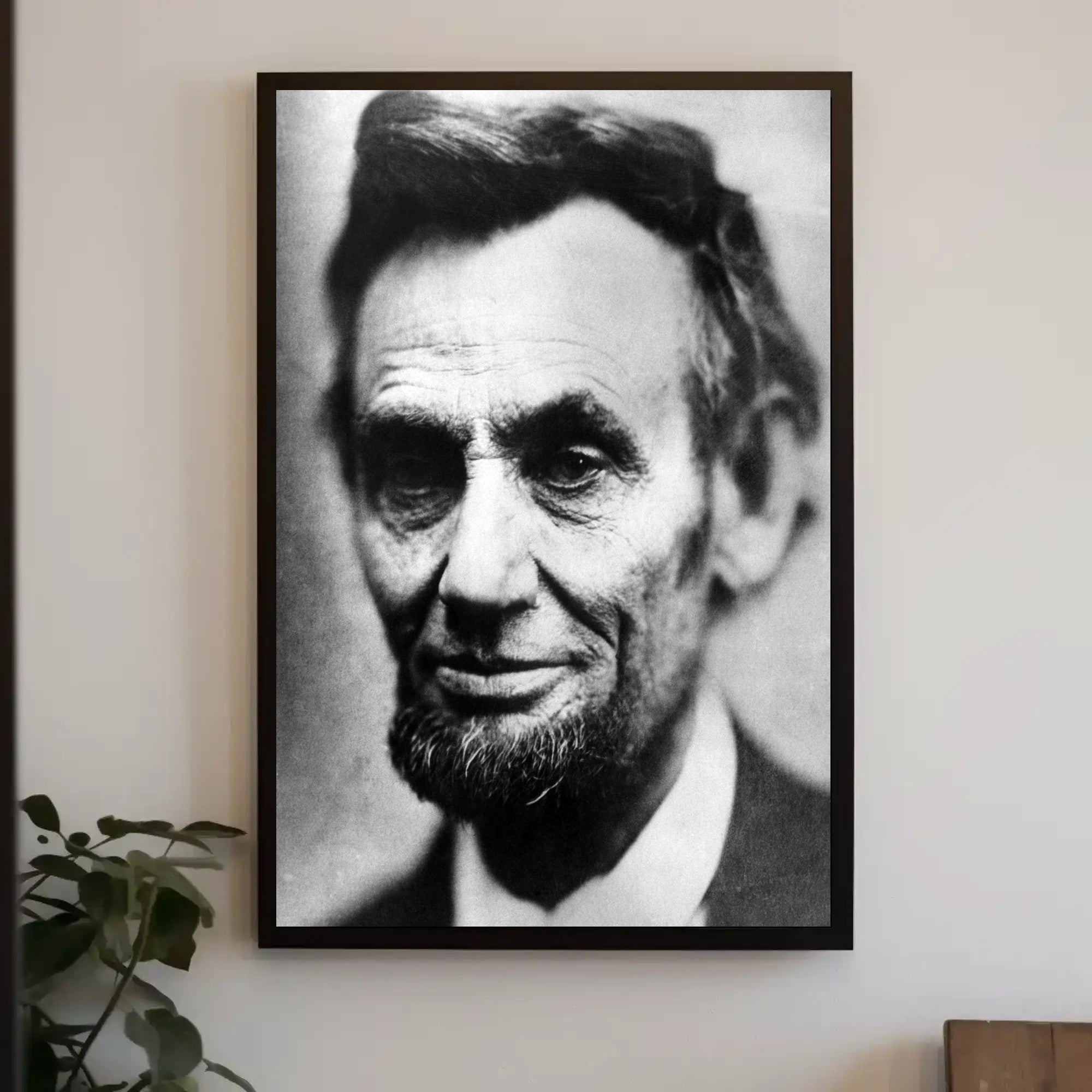 Abraham Lincoln Capitol Background Painting Poster Art Print PosterGoat