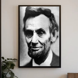 Abraham Lincoln Capitol Background Painting Poster Art Print PosterGoat
