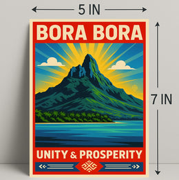 Bora Bora  Unity & Prosperity Poster PosterGoat