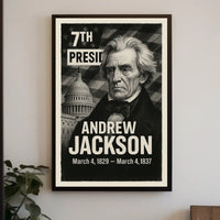 Andrew Jackson 7th President of the United States Digital Montaje Poster