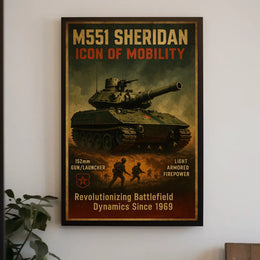 M551 Sheridan Icon Of Mobility Poster