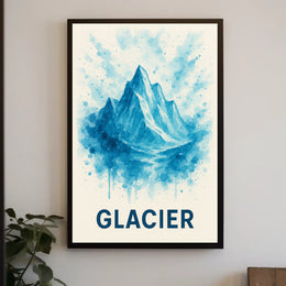 Glacier Majesty Poster