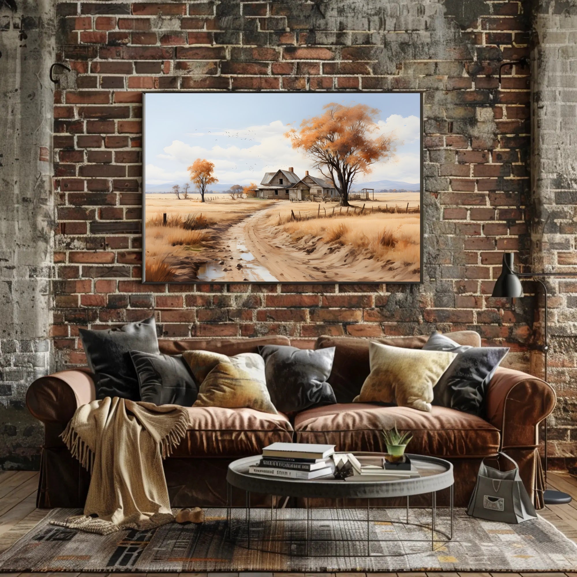 Autumn Serenity in the Countryside Poster