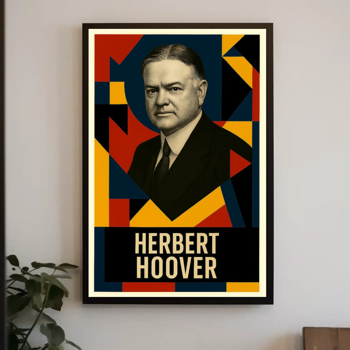 Herbert Hoover 31st President of the United States Abstract Pop Poster