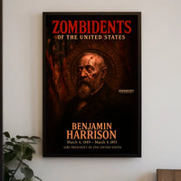 Benjamin Harrison 23rd President of the United States Zombidents Poster Series