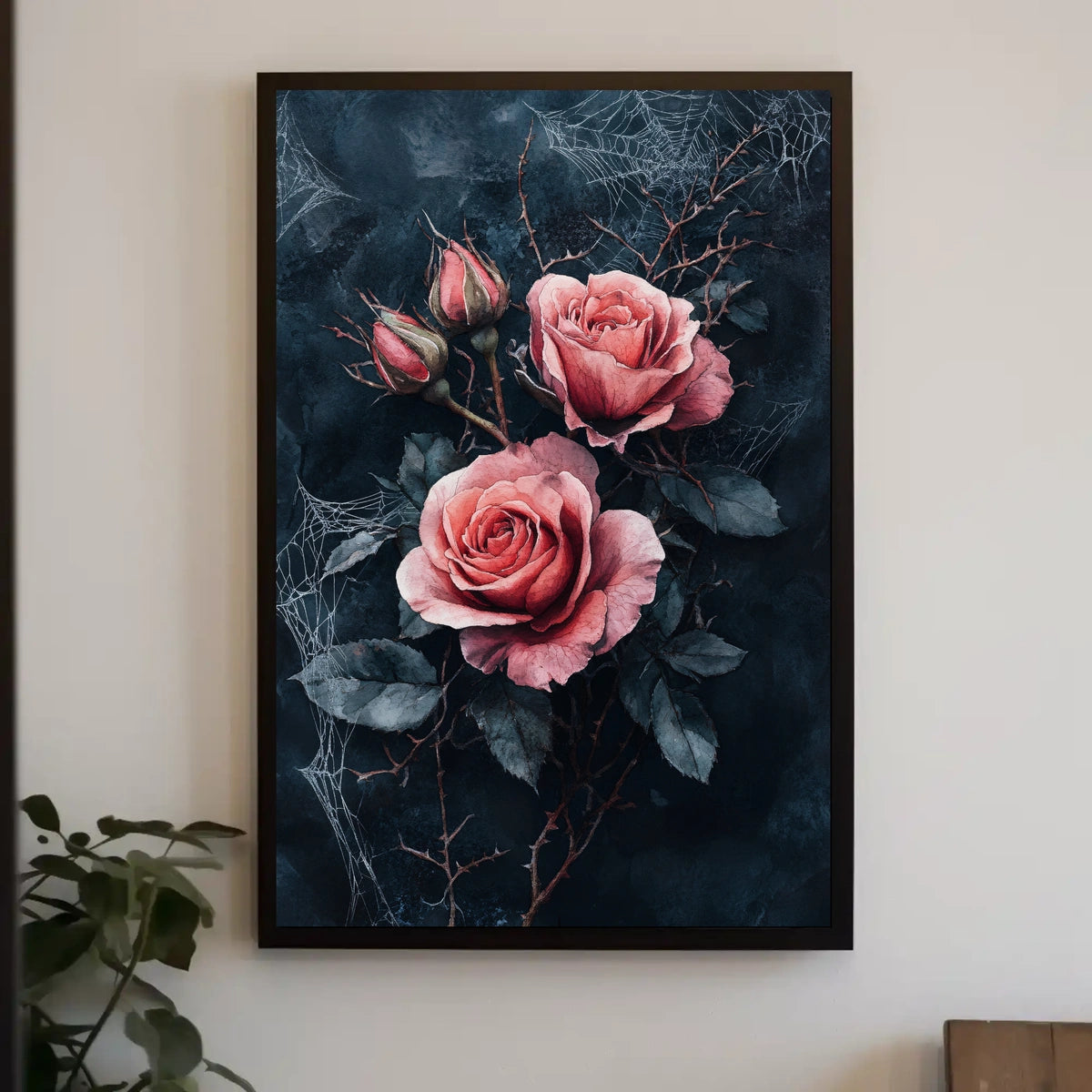The poster features a dark moody design with a gothic romantic theme. At Travel Poster