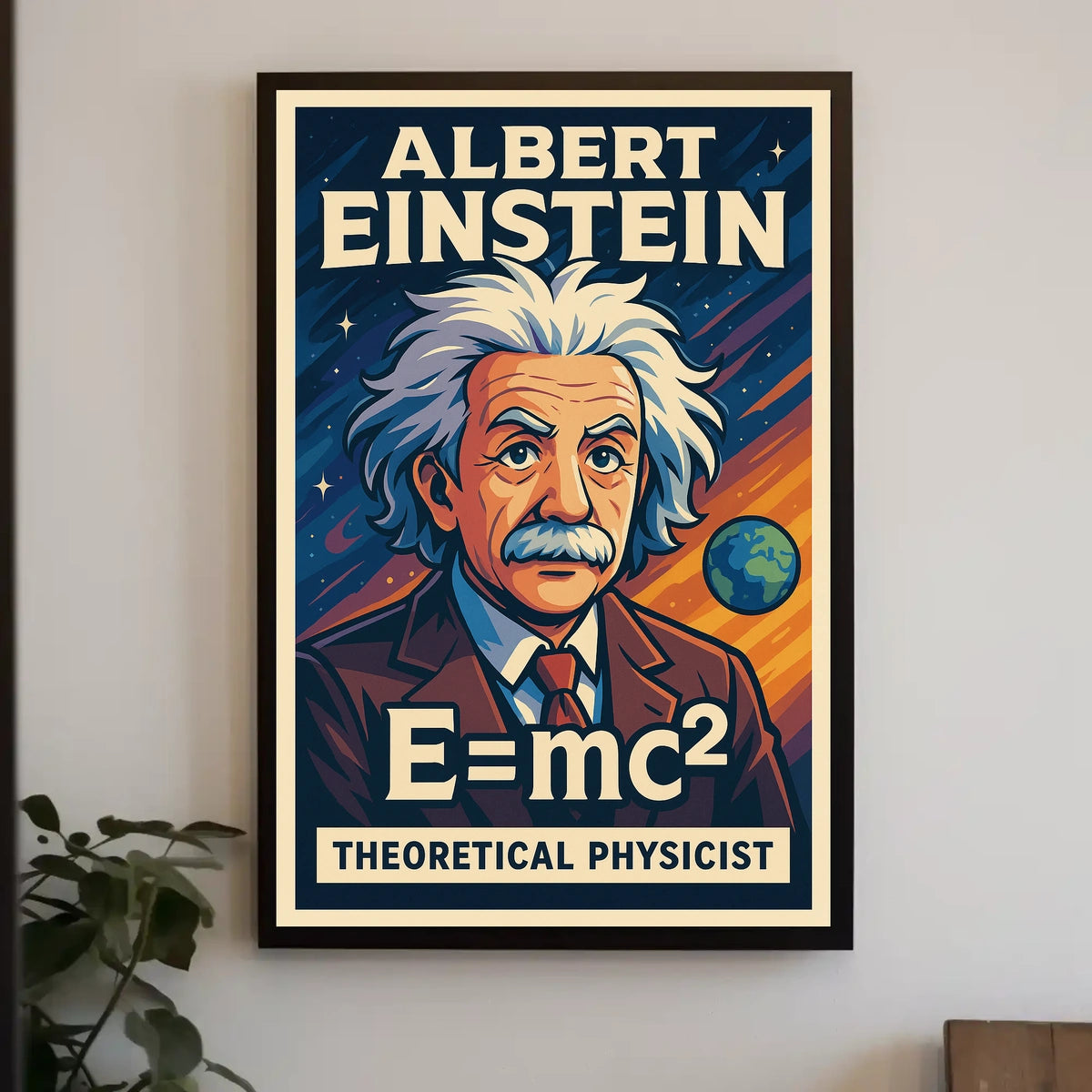 Albert Einstein Vintage Theoretical Physicist Poster