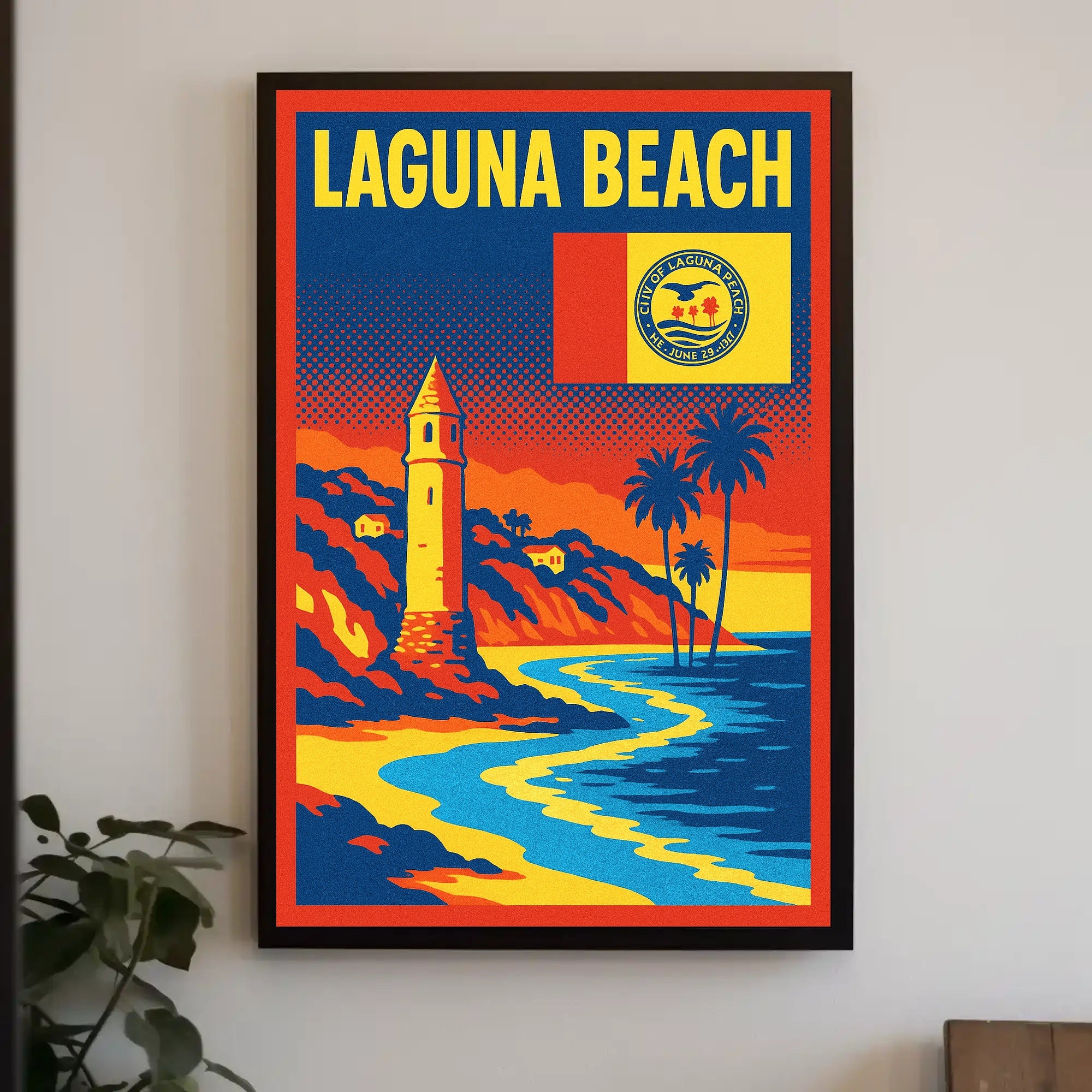 Laguna Beach Scenic Poster PosterGoat