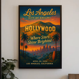 Los Angeles Dreamscape April 2024 Urban or Cityscape Poster
