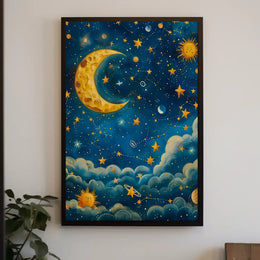 Celestial Dreams William Morris Art Poster
