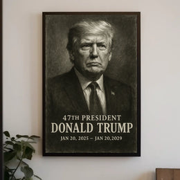 Donald Trump 47th President Poster