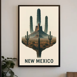 New Mexico Desert Landscape Poster