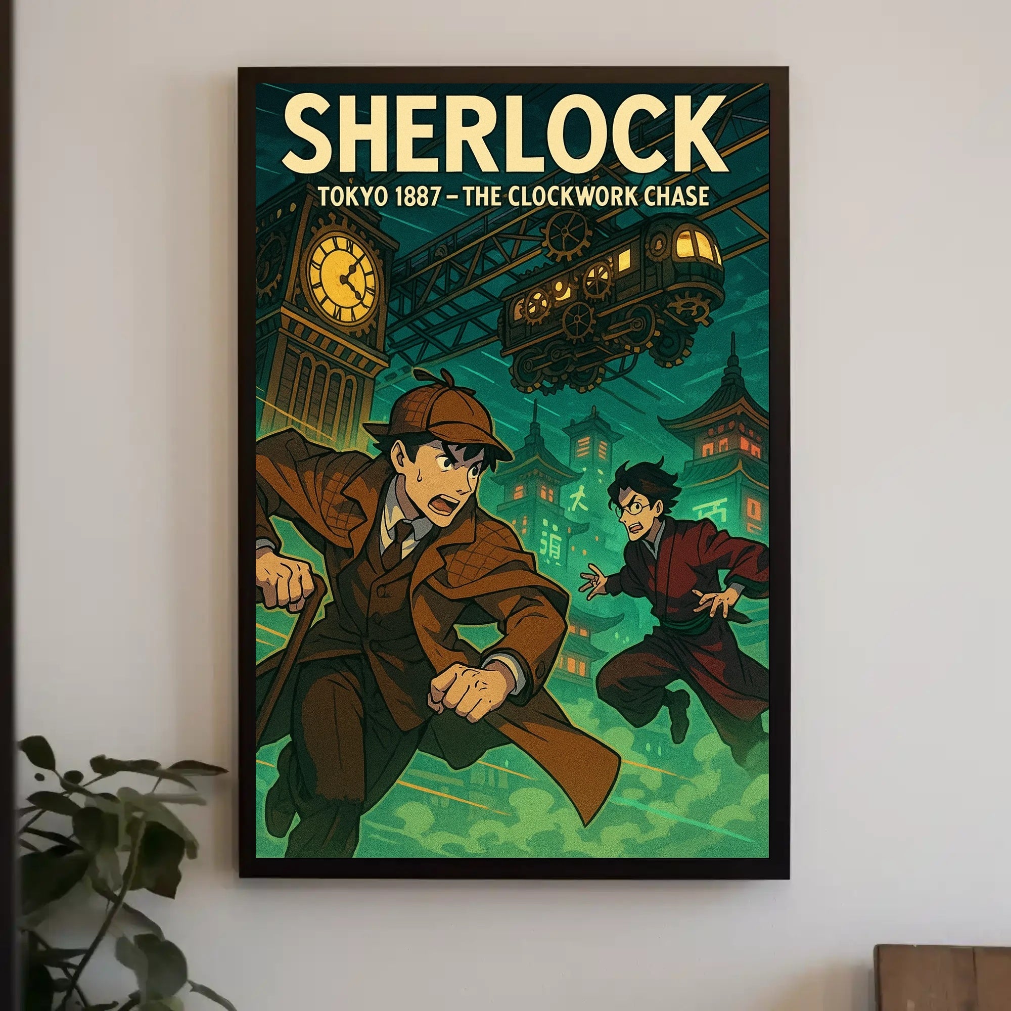 Sherlock: Tokyo 1887 Steampunk Adventure Poster