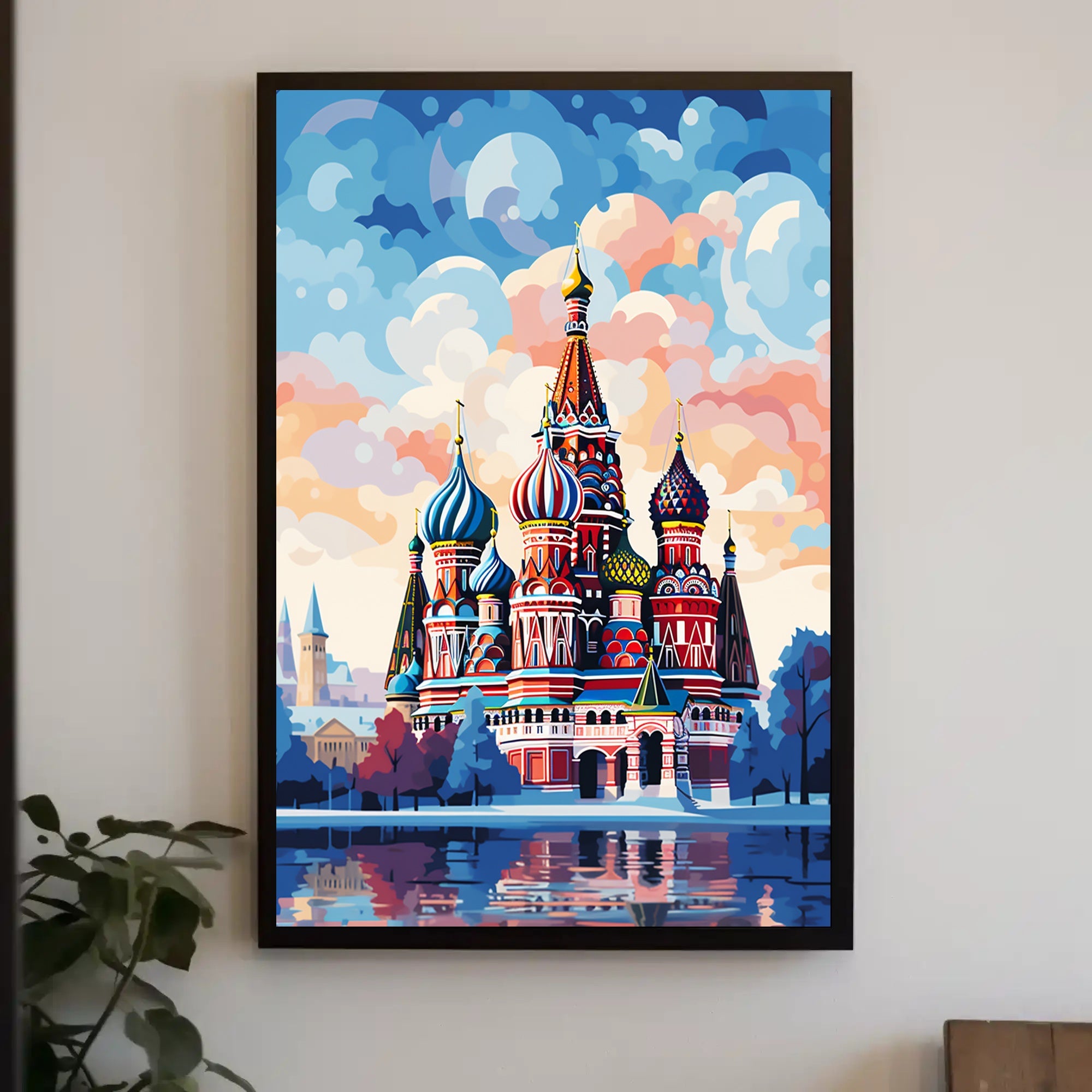 Vibrant St. BasilS Cathedral Poster