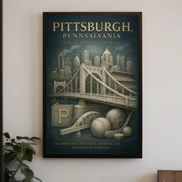 Pittsburgh, Pennsylvania A Legacy Forged in Steel Poster