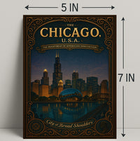 Chicago The Heartbeat of American Innovation Poster PosterGoat
