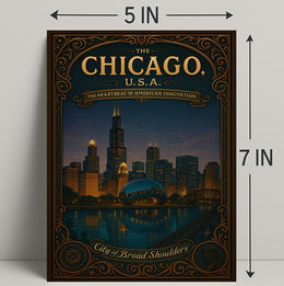 Chicago The Heartbeat of American Innovation Poster PosterGoat