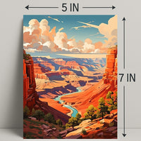 Majestic Canyon Vista Poster