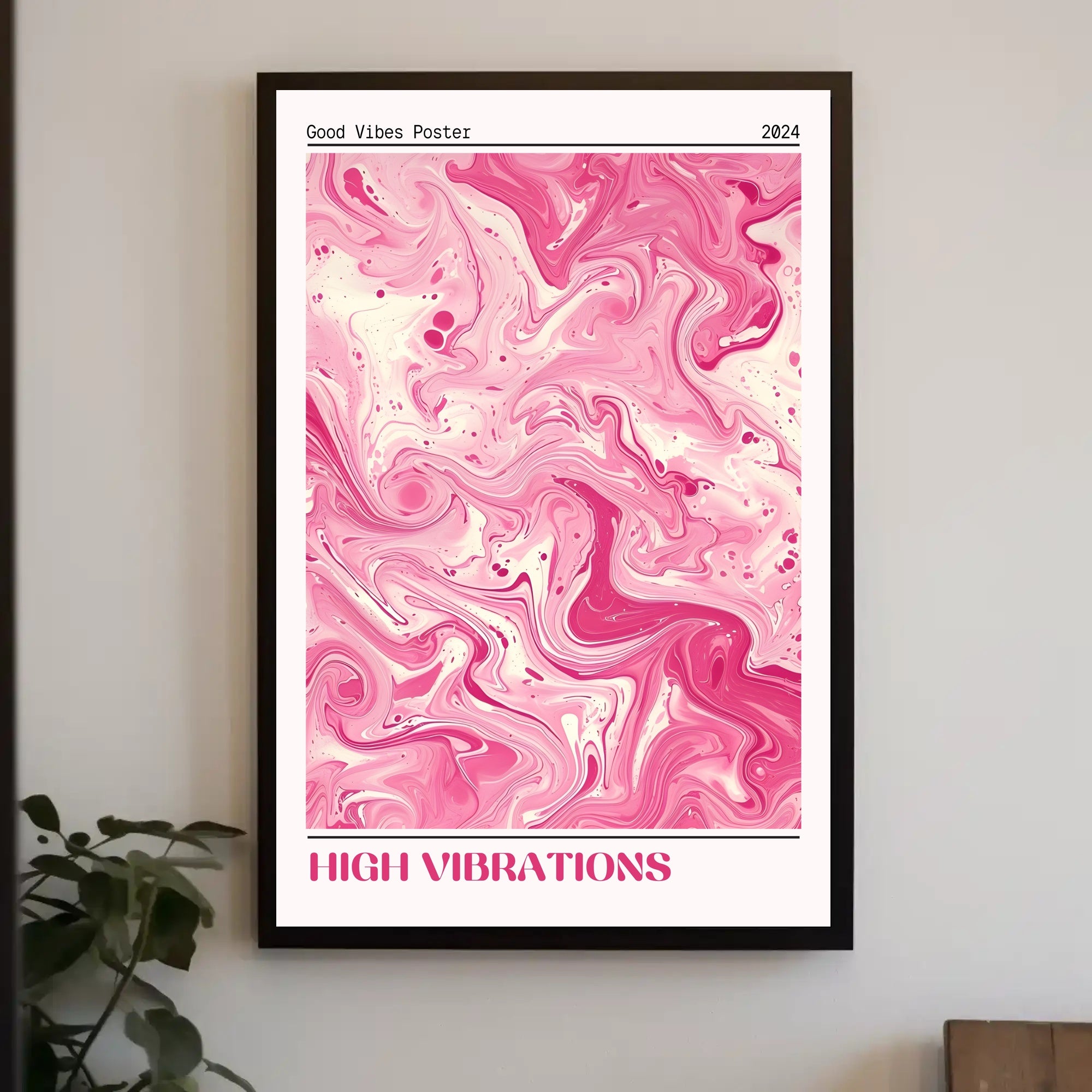 Good Vibes Poster 2024: Abstract or Artistic Poster PosterGoat