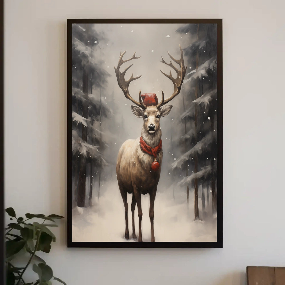 Winter Wonderland Stag Poster