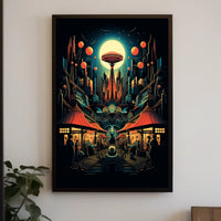 Futuristic Cityscape Poster