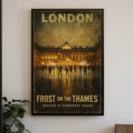Frost On The Thames Poster