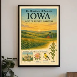 Iowa Land of Endless Horizons Poster