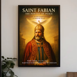 Saint Fabian The Pontiff of Peace Poster PosterGoat