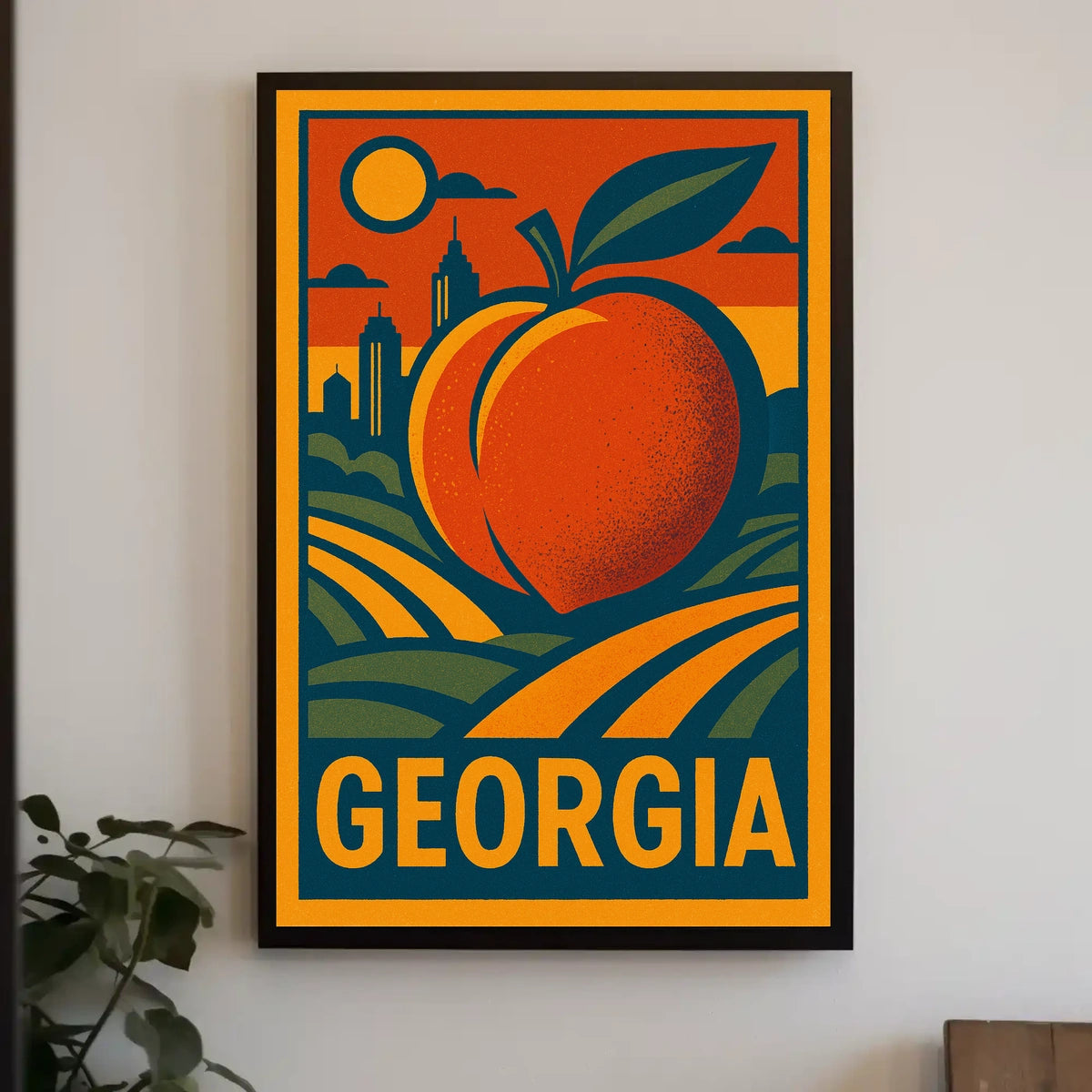 Georgia Peach Poster