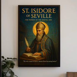 St. Isidore of Seville Patron of the Digital Age Poster