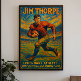 Jim Thorpe Legendary Athlete Jim Thorpe Poster