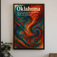 Oklahoma A Vibrant State Poster