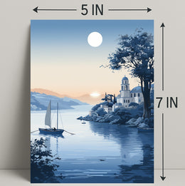 Tranquil Coastal Evening Poster PosterGoat