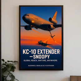 KC-10 Extender Global Reach Poster PosterGoat