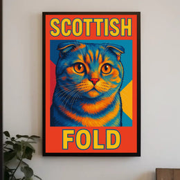 Scottish Fold Cat Poster