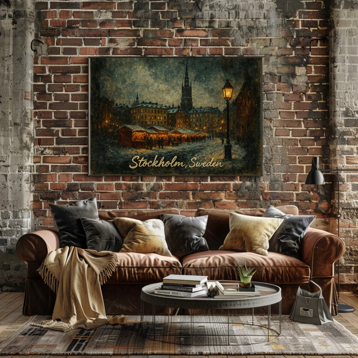 Stockholm Winter Market Poster