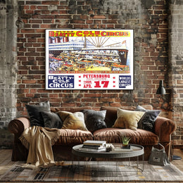 Clyde Beatty-Cole Bros. Circus Poster