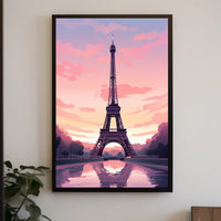 Eiffel Tower Sunset Dreamscape Urban or Cityscape Poster