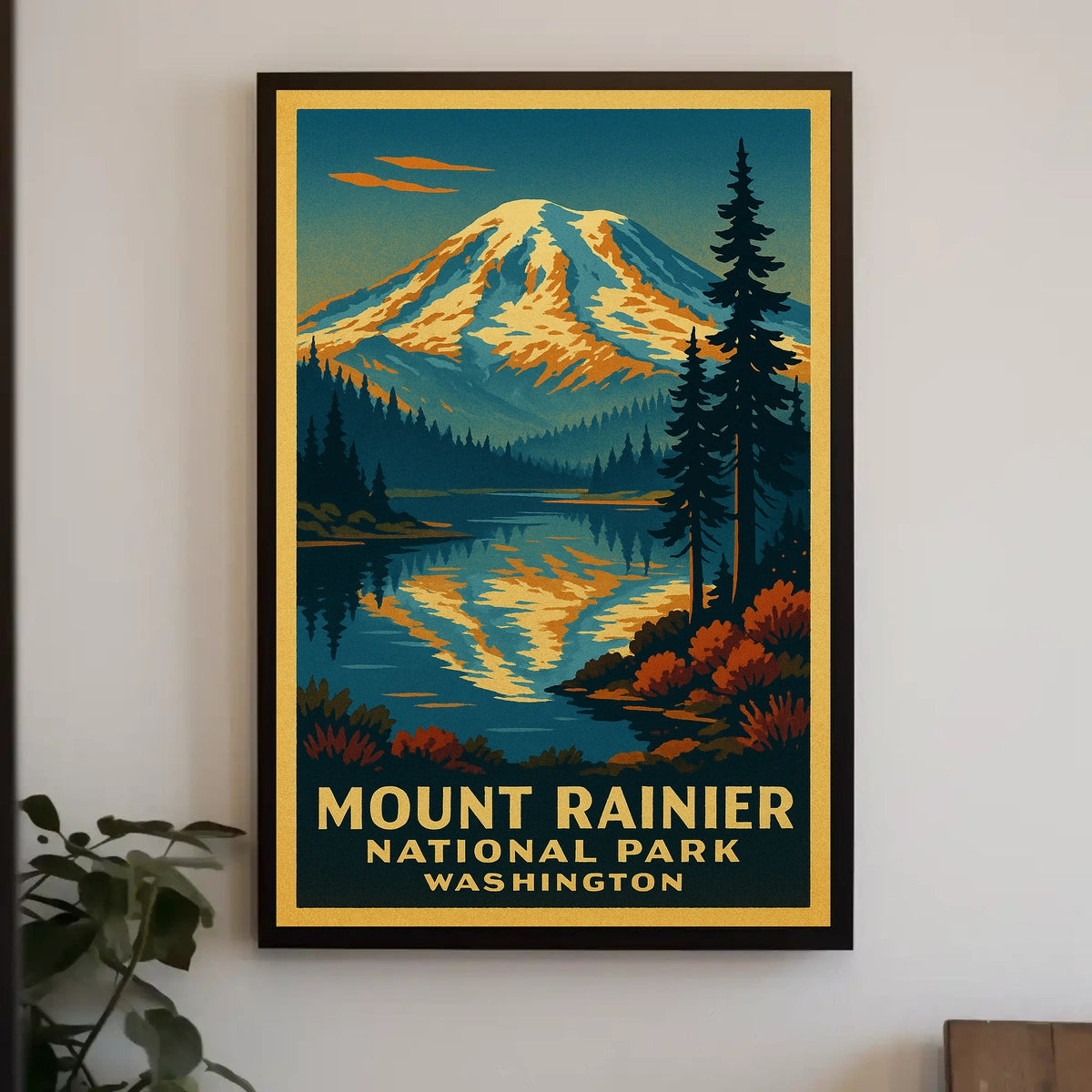 Mount Rainier National Park Poster