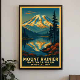 Mount Rainier National Park Poster