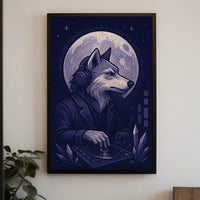 Dj Wolf Under The Moon Poster