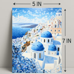 Santorini Serenity Poster