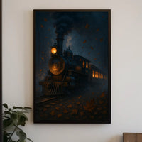 Autumn Train Journey Poster