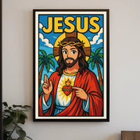 Jesus Illustration Poster